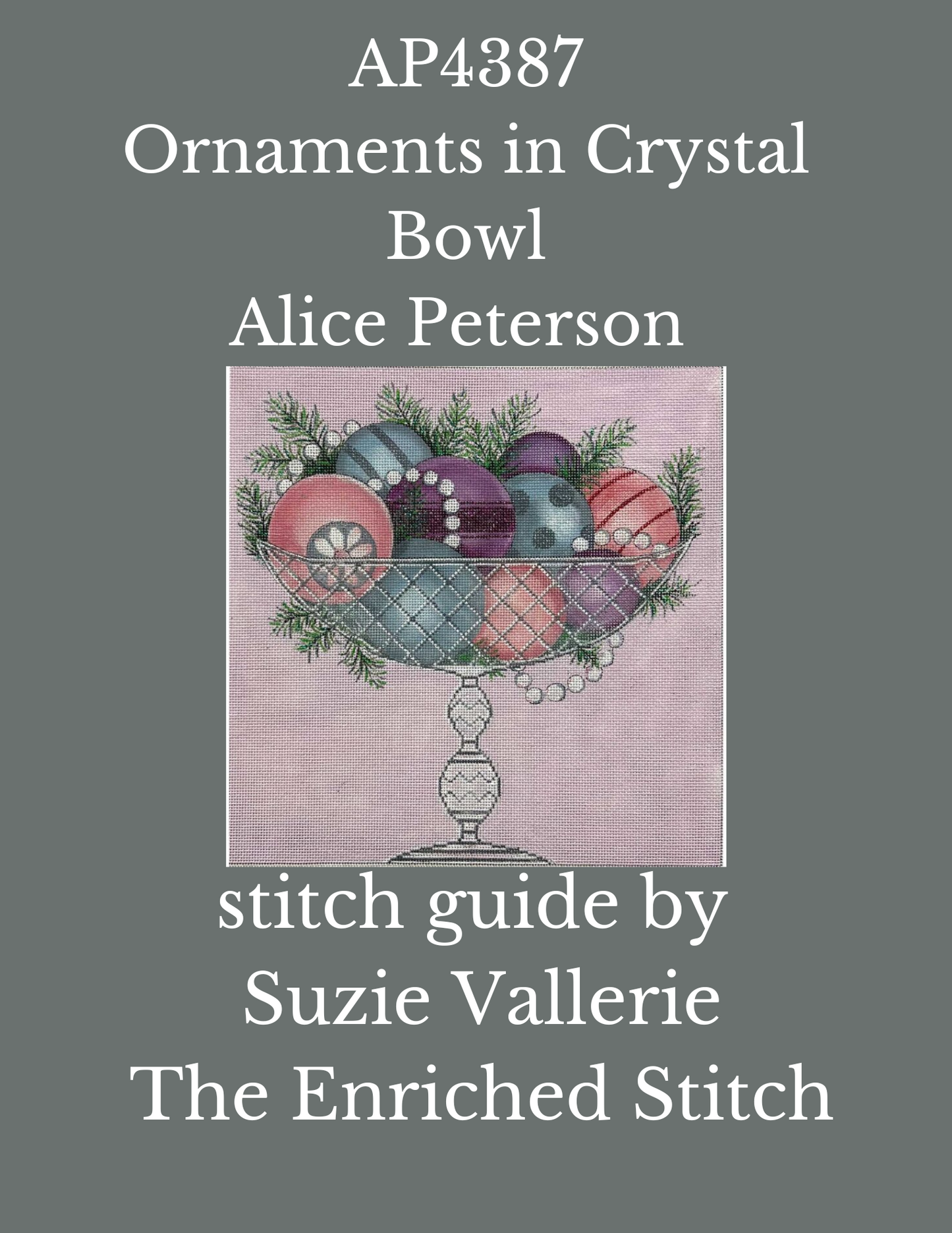 AP4387 Ornaments in Crystal Bowl Stitch Guide
