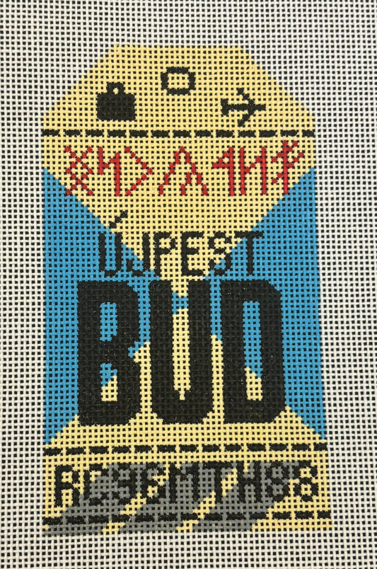 HN BUD Budapest Retro Travel Tag