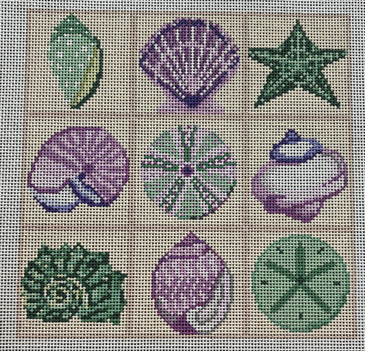 AOK172 Seashell Tic Tac Toe Board