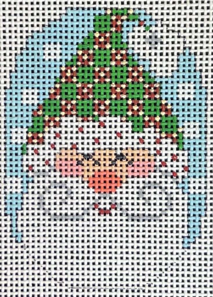 CH-1228 Santa Ornament - Plaid Hat