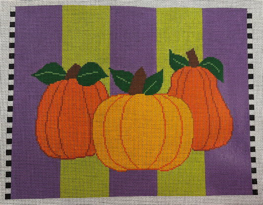 SG24C Pumpkins on Purple and Green