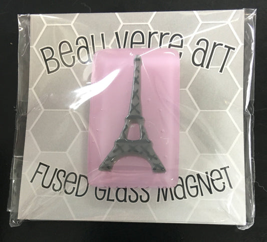 Beau Verre Eiffel Tower Glass Needle Minder