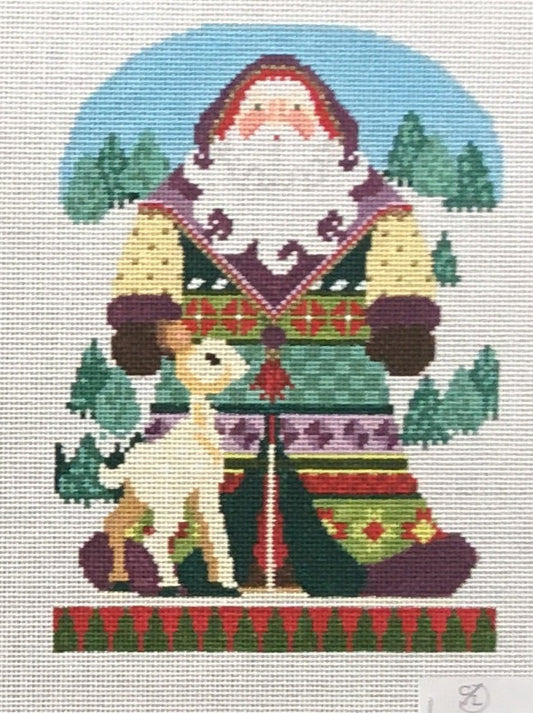 1364D Santa and the Deer