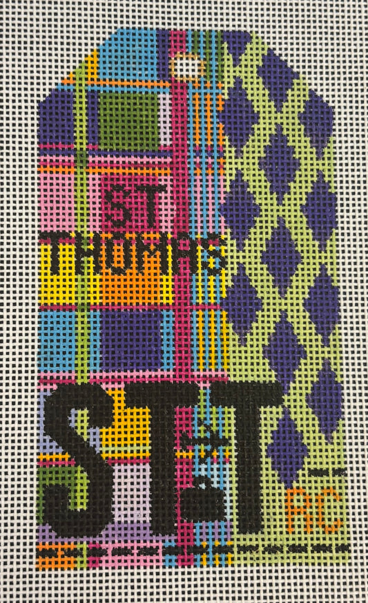 HN STT St Thomas Retro Travel Tag