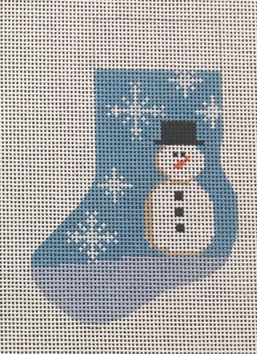 STK217 Snowman Mini Stocking - 13 mesh