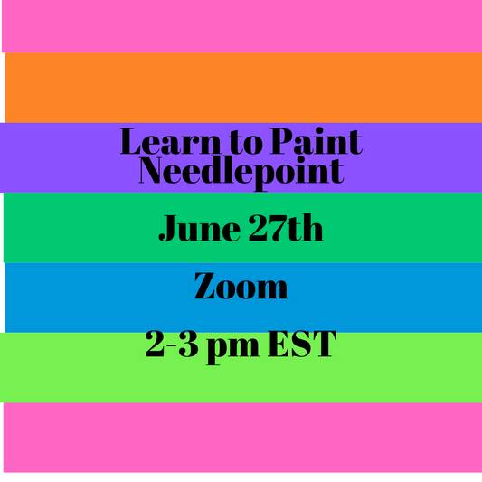 Learn to Paint Needlepoint Online Class