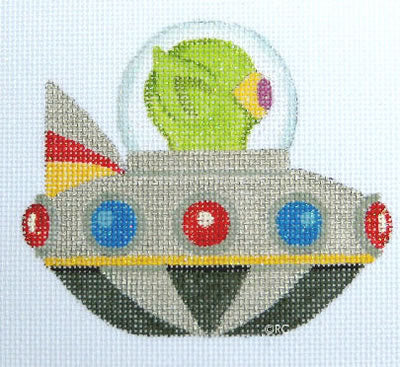 HO446 Alien in Flying Saucer