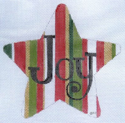 HO791 Red and Green Joy Star