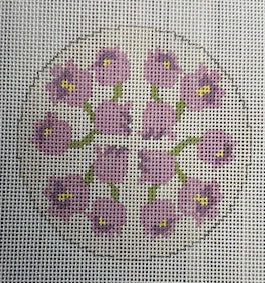 TSS-171 Lavendar Flowers Coaster