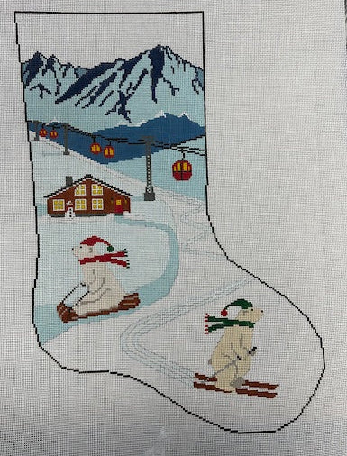 TSS-163 Polars Skiing Stocking