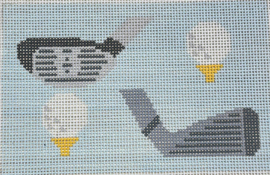 YDG04 Putter and Drivers on Blue