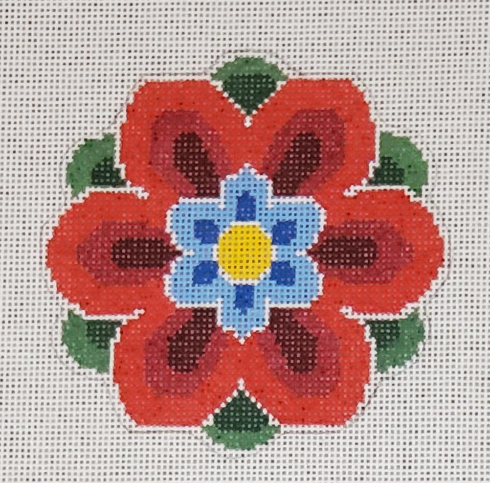 LL-IN-3A Geometric Flower Insert - Red and Blue