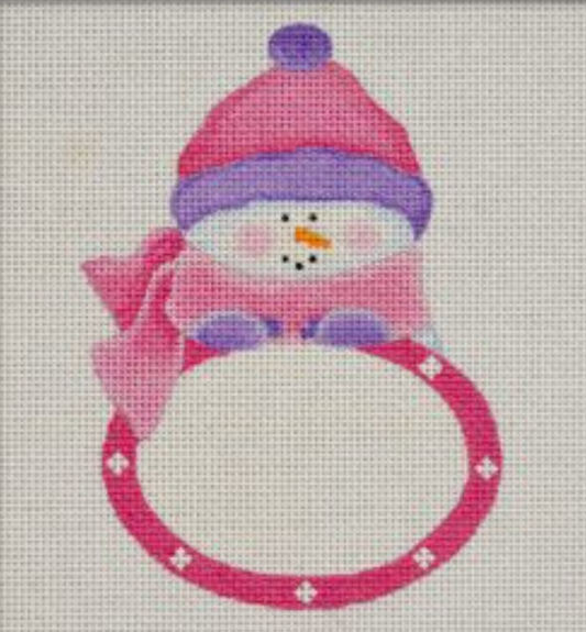 BG02 Snowbaby Plaque Ornament - Pink