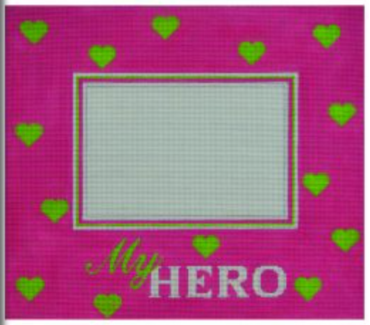 FR09 My Hero Breast Cancer Frame - Pink
