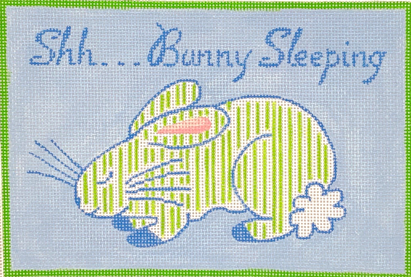 JW-DH-07 Shh... Bunny Sleeping - Blue