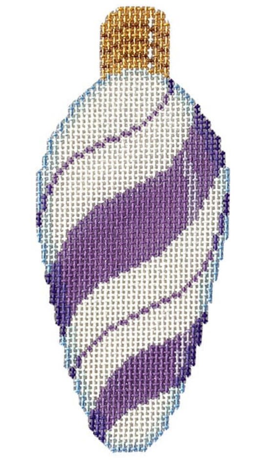 CT1951U Purple Peppermint Swirl Light Bulb