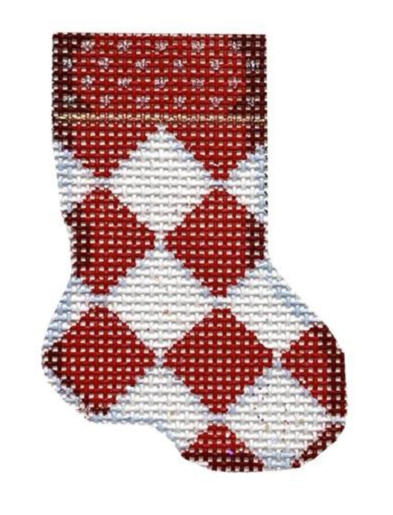 CT2106R Red Harlequin Micro Sock