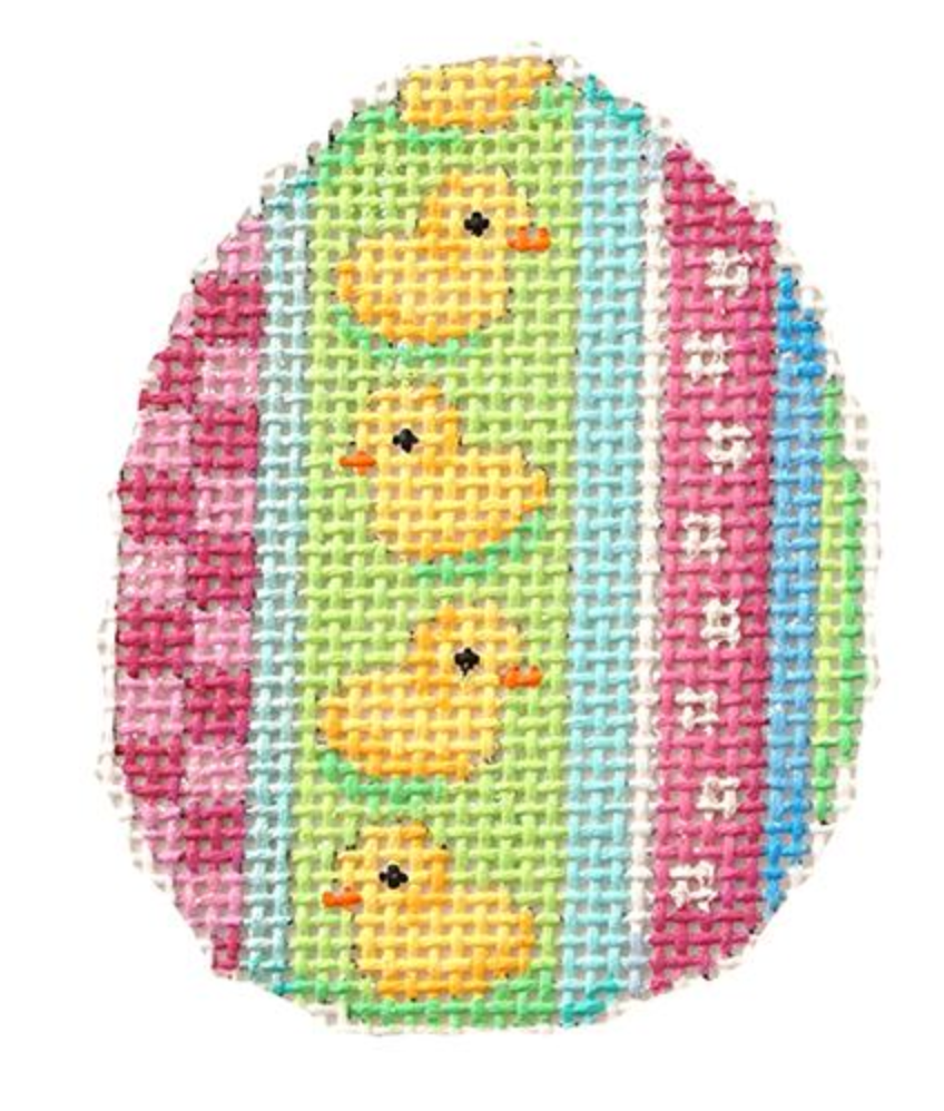 EG618 Chicks and Hop Stripe Mini Egg