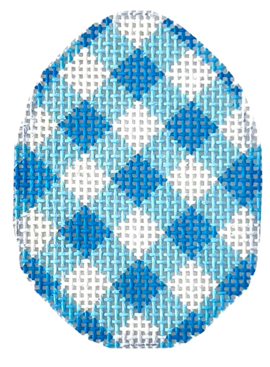 EG627B Blue Gingham Mini Egg