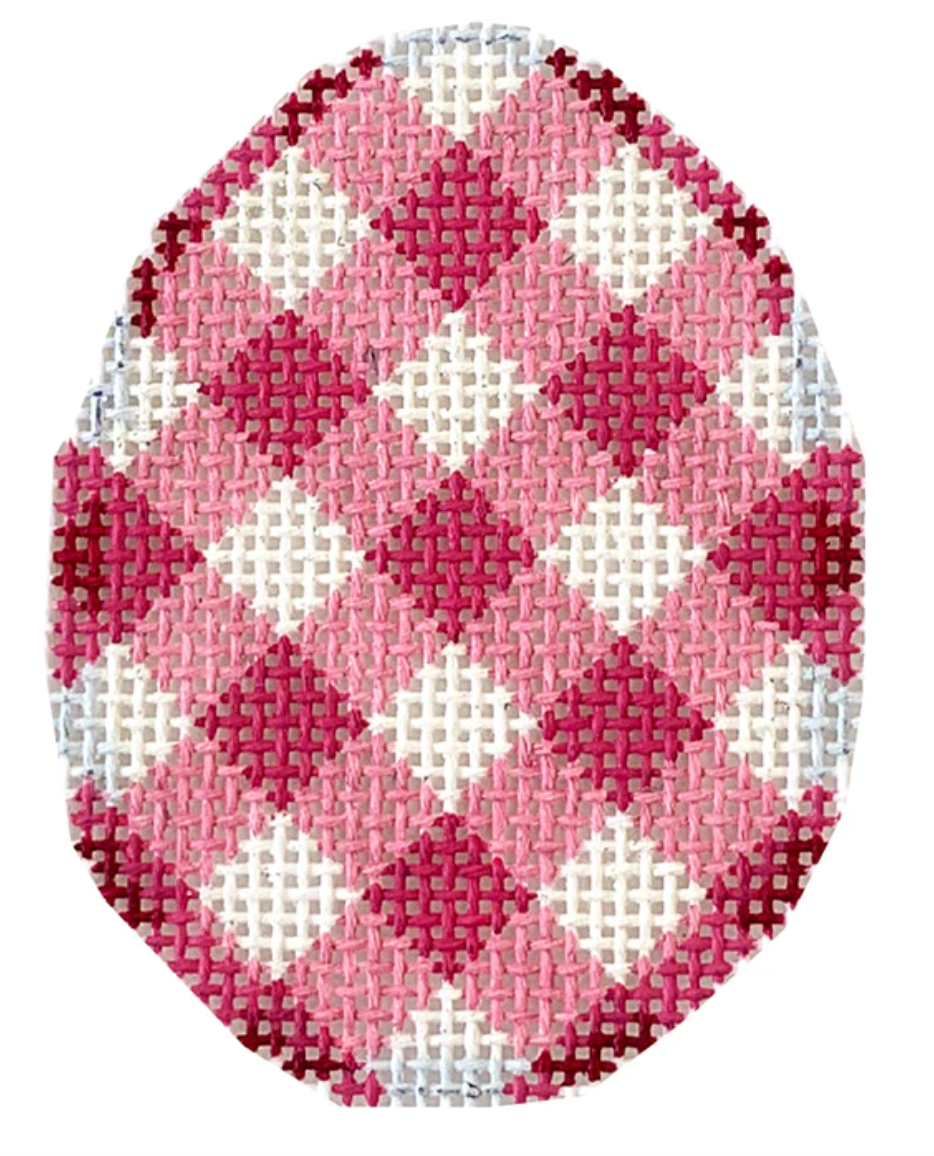 EG627H Pink Gingham Mini Egg