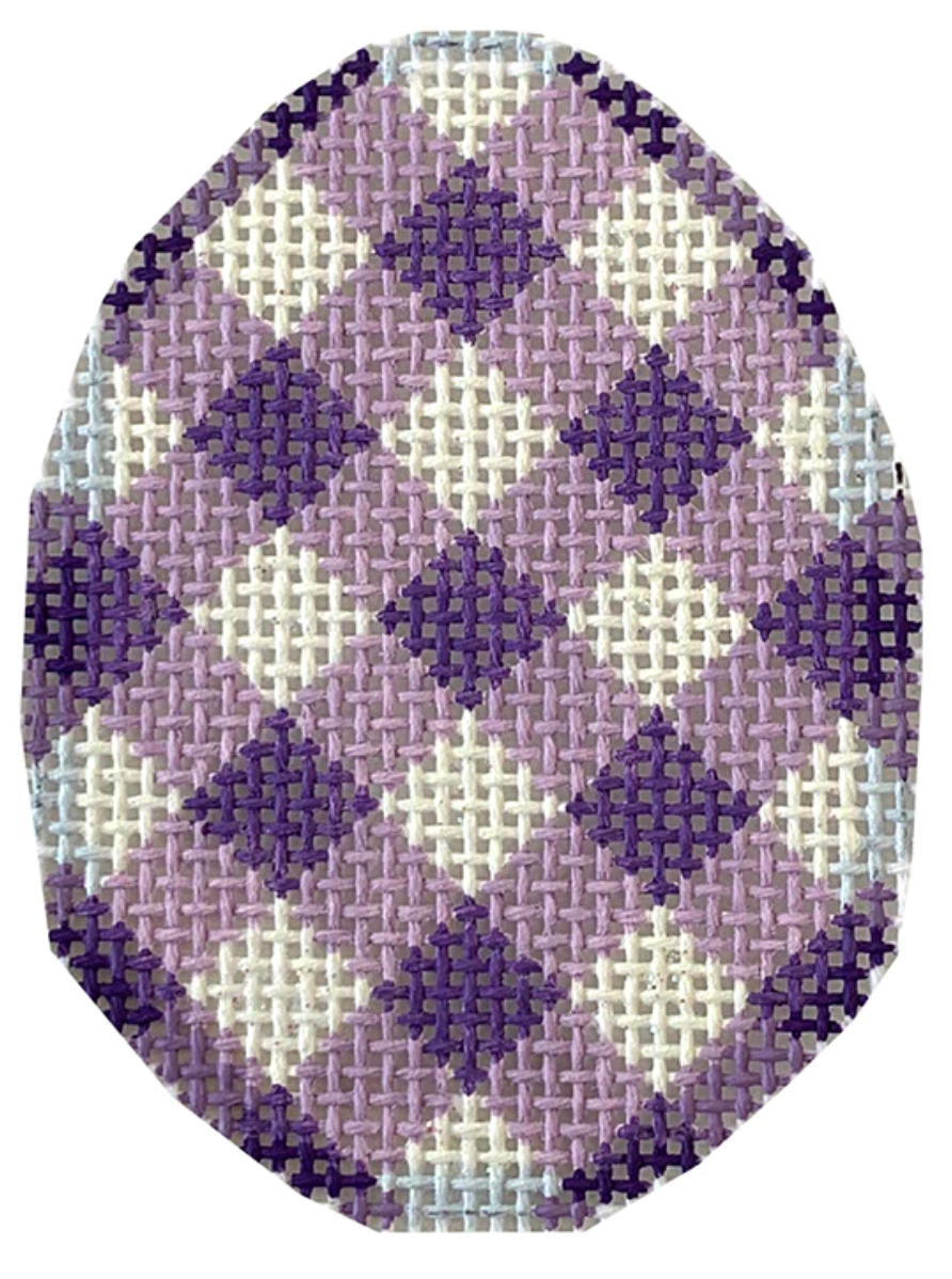 EG627U Purple Gingham Mini Egg