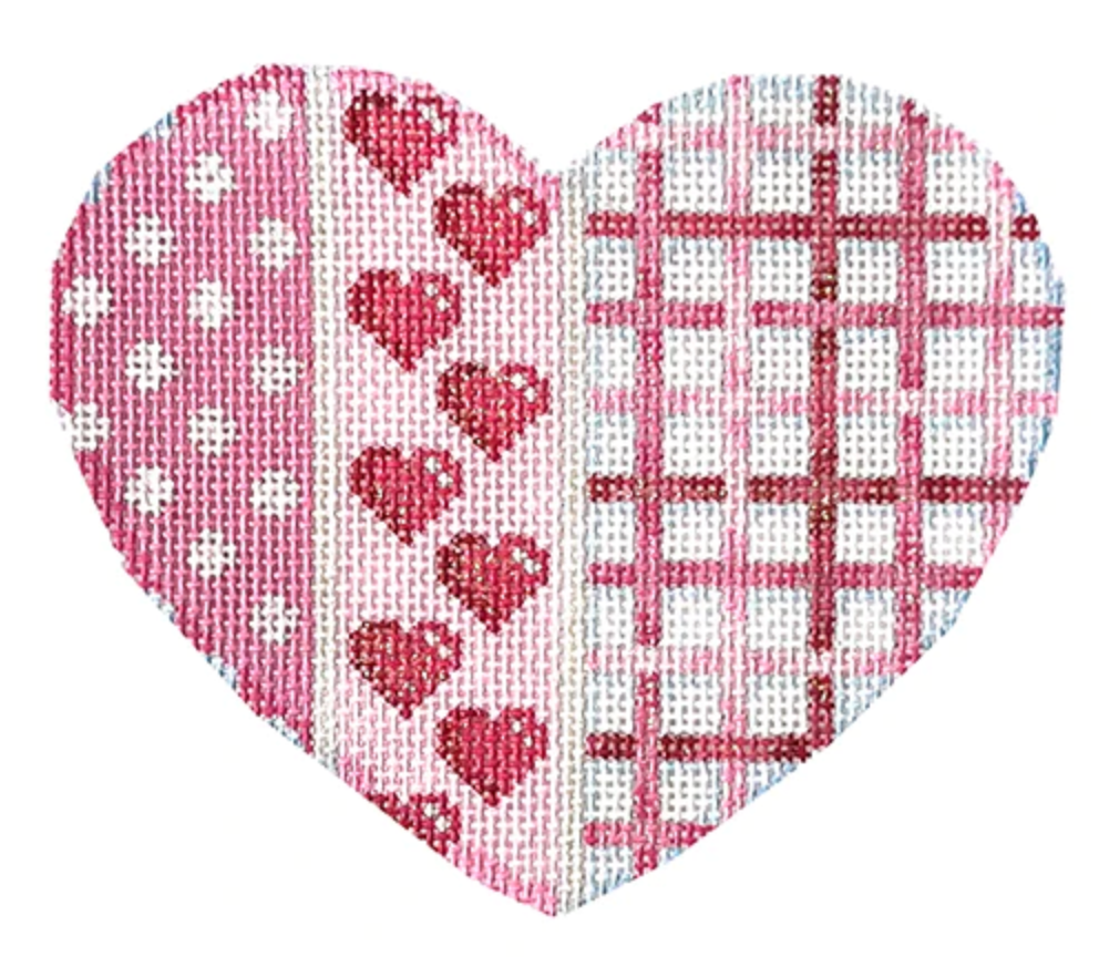 HE1003 Dots, Hearts, and Woven Large Heart