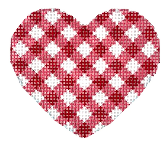 HE677R Red Gingham Heart