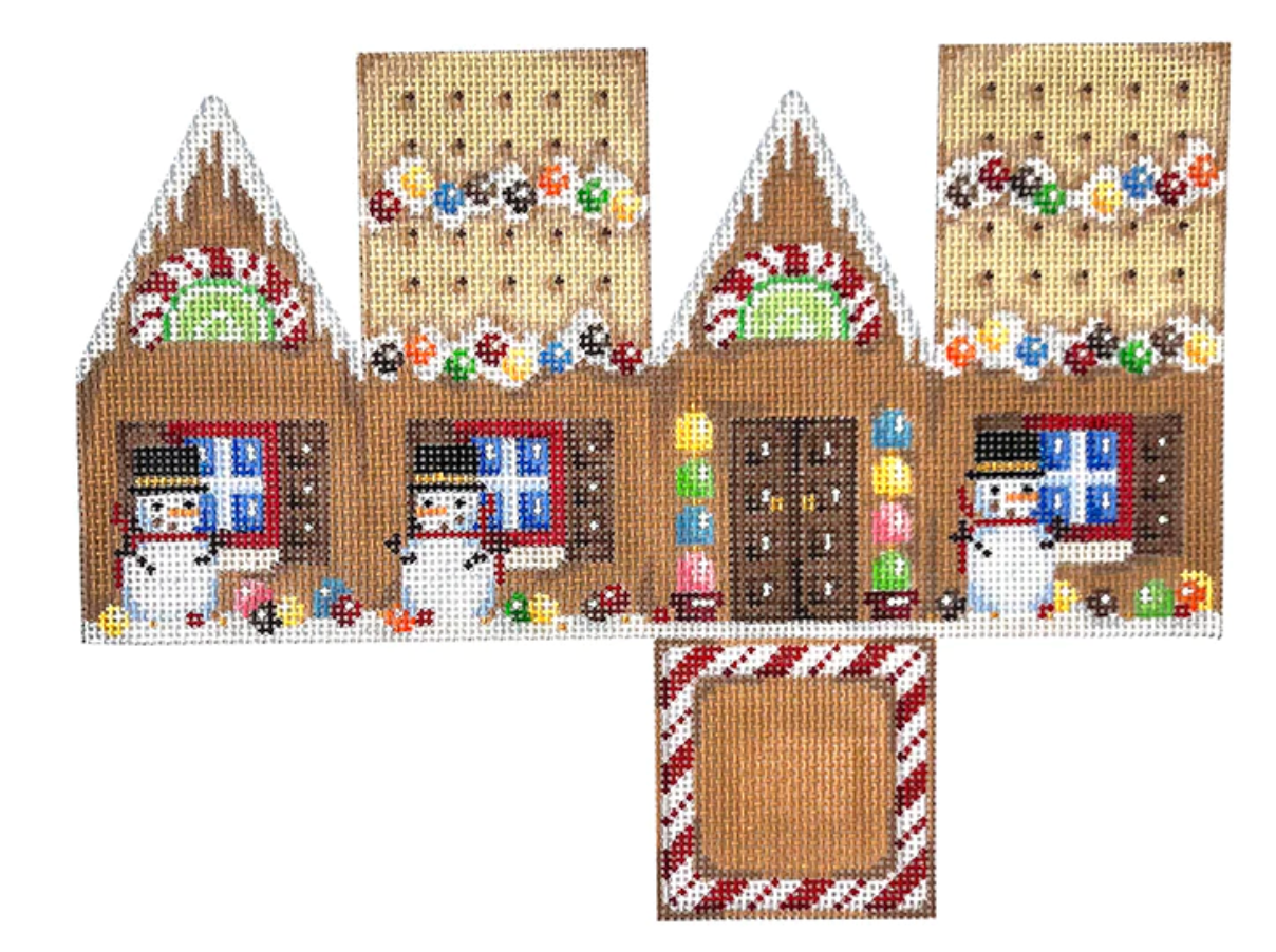 HH130 Marshmallow Snowmen Gingerbread Cottage