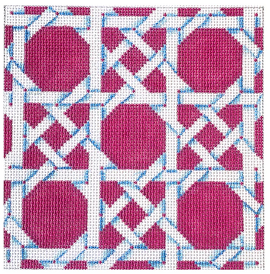 IS503P Pink and White Caning Square