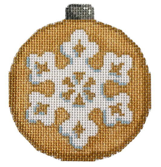 CT1816G Snowflake on Gold III Ball Ornament