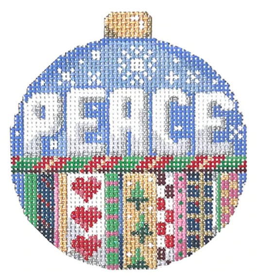 CT1823 Peace and Stripes Ball Ornament