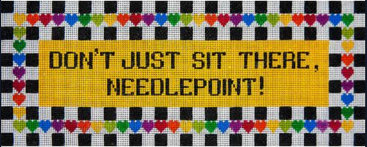 Q052 Don't Just Sit There, Needlepoint!