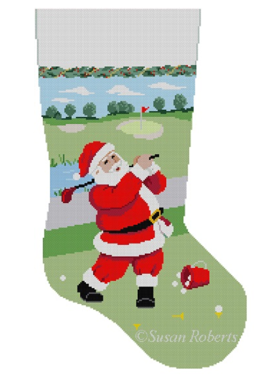 3273 Santa's Golf Practice Stocking
