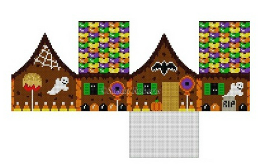 5239-18 Halloween 3D Gingerbread House