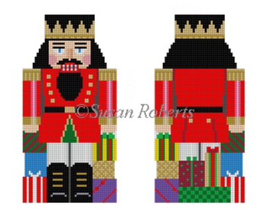 1237 Nutcracker with Present - 2 Sided
