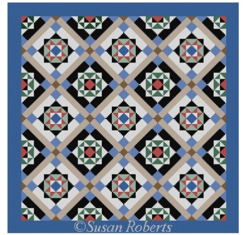 1669 Queen's Courtyard Quilt