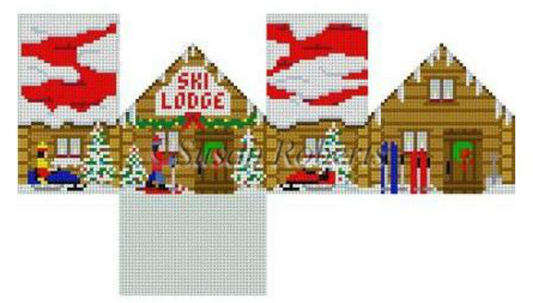 5504-18 Ski Lodge 3D Mini House