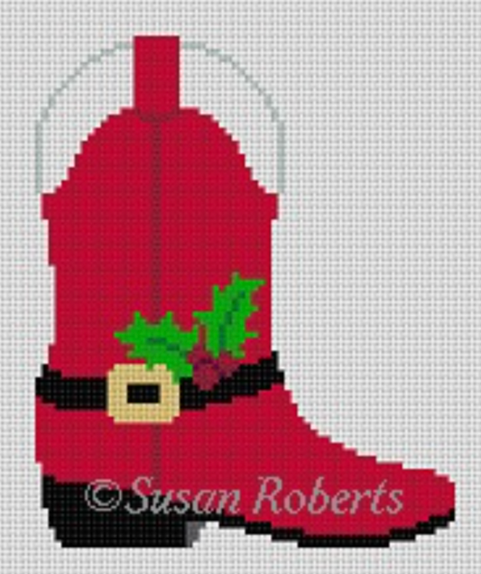 5865 Santa Suit Cowboy Boot