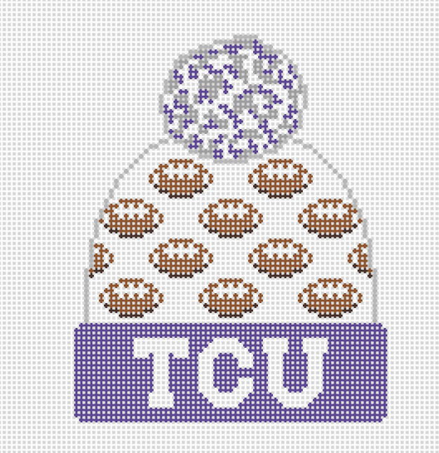 H-40 TCU Football Beanie