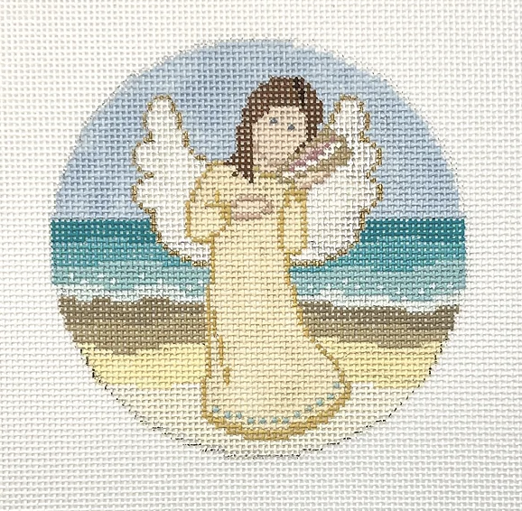 X-18 Beach Angel with Conch Shell