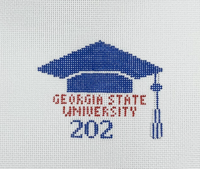 G-25 Georgia State University Graduation Cap – The Enriched Stitch