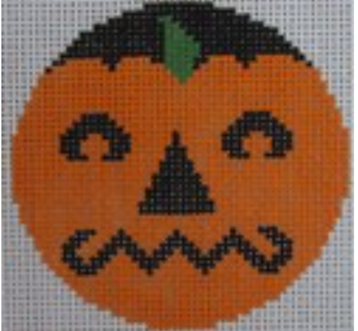 0435A Grumpy Pumpkin Face