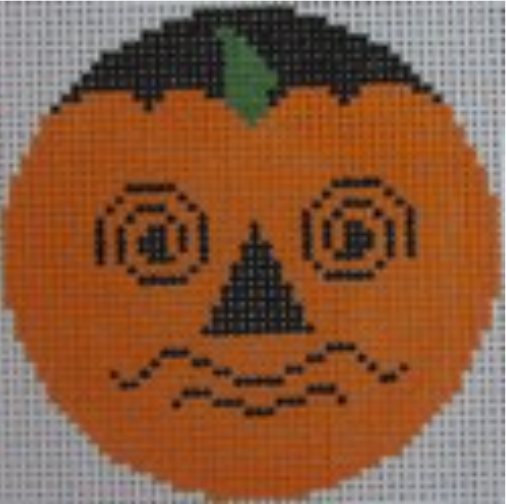 0435D Perplexed Pumpkin Face