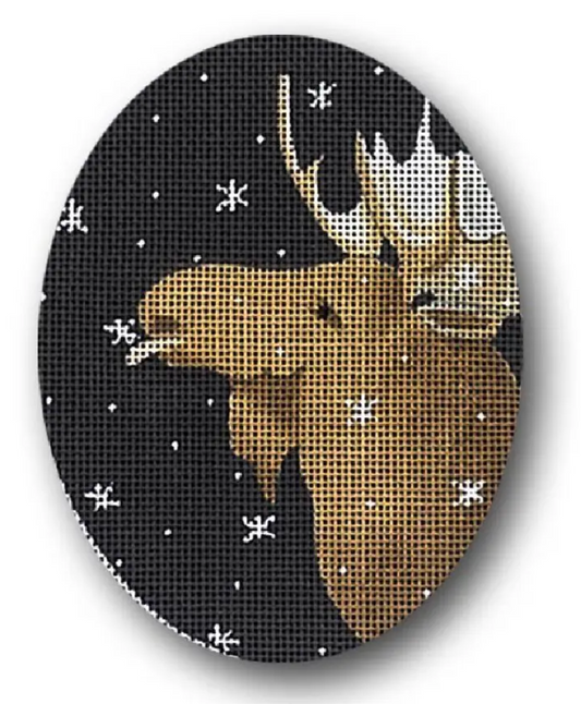 GD-XO29 Moose Catching Snowflakes
