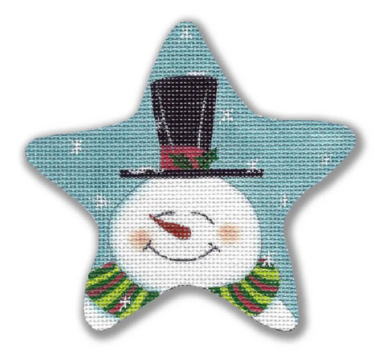 GD-XO49 Snowman with Top Hat Star