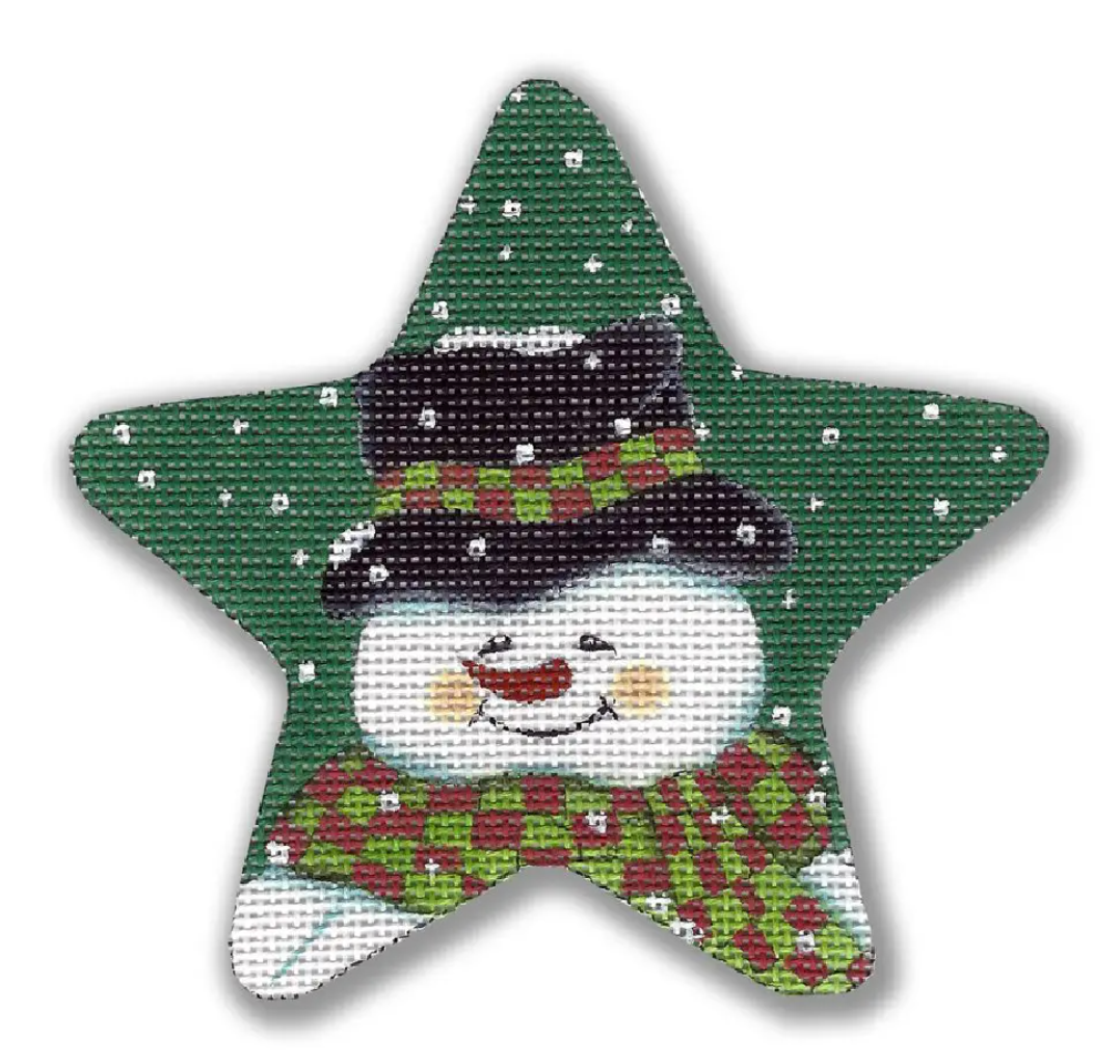 GD-XO52 Snowman with Hat and Scarf Star