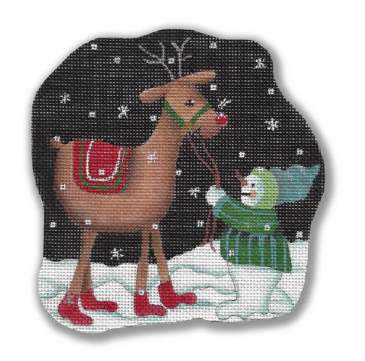 GD-XO57 Snowman with Reindeer