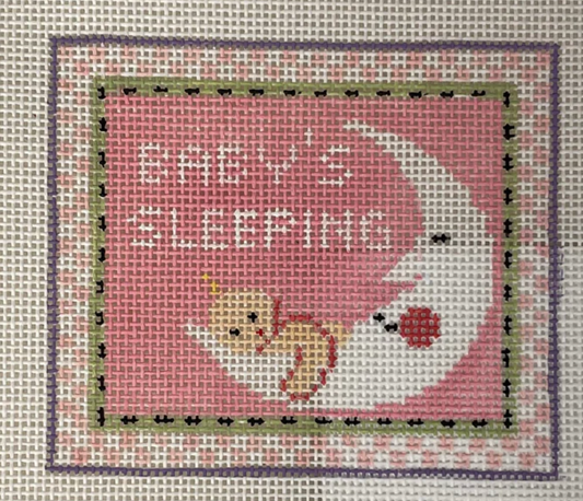 TL421 Baby's Sleeping Sign - Pink