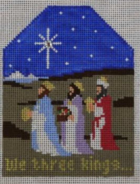 WS479 Three Kings and Star Ornament