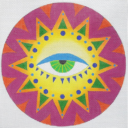 ZE649 Eye Sun Round